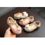 Conyson hot sale korean design spring slip on shining child shoes toddler baby kids girl bowknot clothing princess socks shoes
