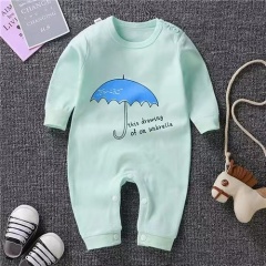 Conyson Wholesale Newborn Children Clothing Vintage Organic Pure Cotton Long Sleeves Stock Lot Cute Cartoon Baby Rompers