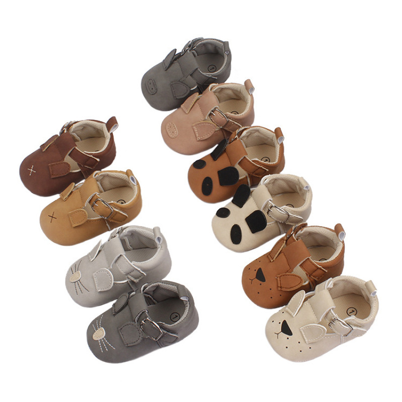 Conyson Animals Cartoon Newborn Infant Toddler Shoes Soft Leather Lovely Comfortable Unisex Single Shoes