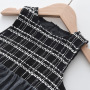 Conyson Wholesale Winter Children's Girls Clothes Sets Plaid Jacket Princess Vest Mesh Tutu Dress 2 Piece Little Girl Outfits