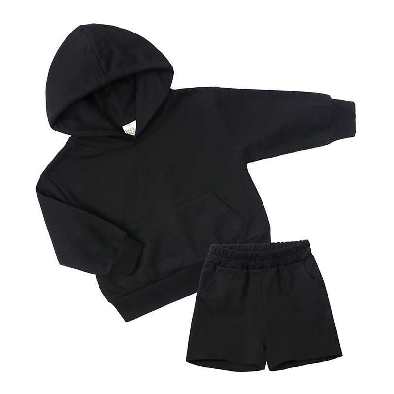 Conyson custom Made Outdoor hoodie jogger solid suits Baby kids designer Clothes boys clothing Tracksuits Sweatsuit shorts Sets