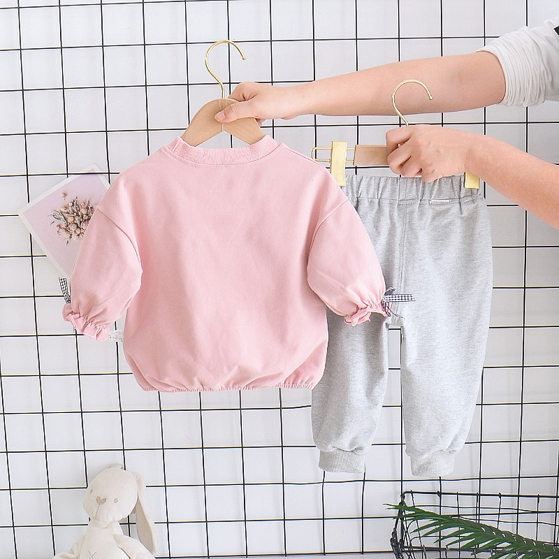Wholesale Autumn Winter Baby Girls Clothing Sets Cotton Toddler girls clothes kids Tracksuit for girls suits clothing