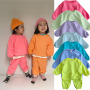 Conyson custom Made Outdoor toddler fall jogger solid Baby Kids clothing Tracksuits Wholesale boys girls Sweatsuit Clothes Sets