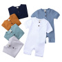 Hot Sale Summer One Piece Baby Clothes New Born Boy Girl High Quality Stretch Home Wear Kids Rompers Pajamas Babies