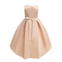 High Quality Layered Dress Kids Princess Printed Flower Christmas Evening Girls Party Dresses