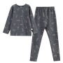 Children warm clothes cotton comfortable fabric unisex kids plain pajamas boys sleepwear