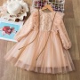 Spring Sequins Dress Kids Clothes Girls Elegant Formal Ball Gown For Girls Child Party Prom Dress Tulle Tutu Princess Dress