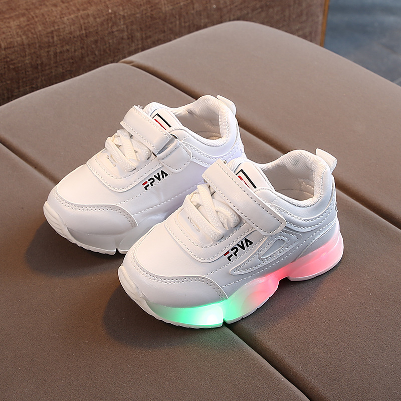 Conyson Children LED Sneakers With Light Up sole Baby Led Luminous Shoes for Girls Glowing Lighted Shoes for Kids Boys tenis