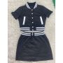hot sale fashion summer logo Customized women Baseball two pieces jacket Sportswear suit button clothing adult short clothes set