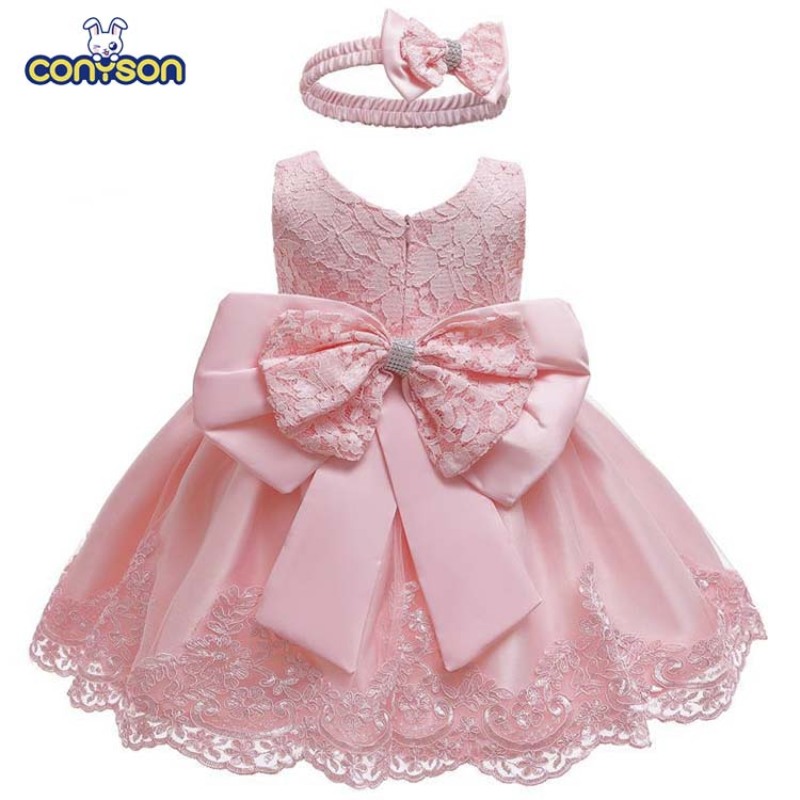 New Baby Full Moon Dress Baby Girls Dresses Net Yarn Print Baby Dress Skirt