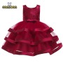 European Style Children Clothing Girl Wedding Dress Kids Lovely Birthday Party Tutu Dresses For Girls Sleeveless