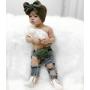 Conyson 2Pcs Casual Suit Solid Sleeveless Outfit One Shoulder Tank Tops+Hole Denim Pants Jeans Litter Girls Clothing Sets