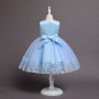 Conyson hot sale Girl Dresses baby Kids clothing Fancy Formal flower Party Long Gown birthday princess Party Girl full dress