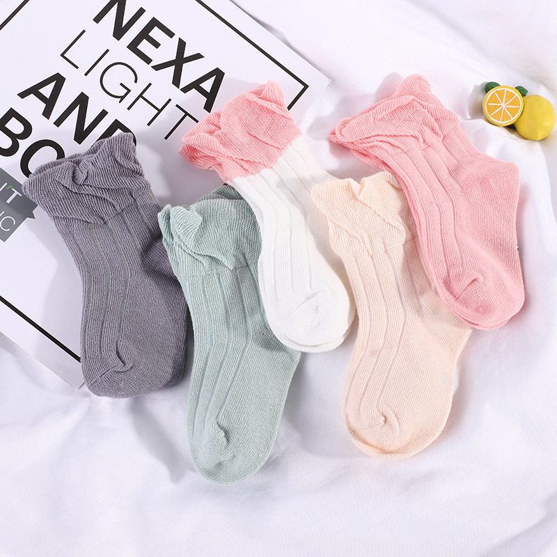 Conyson 2021 autumn winter New fashion kids cute sets cotton 5pairs antislip popular toddler kids unisex Breathable room socks