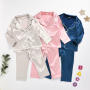 Winter Long girls' sleepwear Custom kids blank pajama sets Pajama Sets Girls' Sleepwear