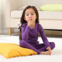 Customize Print Children Christmas Pajamas Thick Winter Cotton Knitted Girls' Sleepwear Kids Custom Blank Pajama Sets