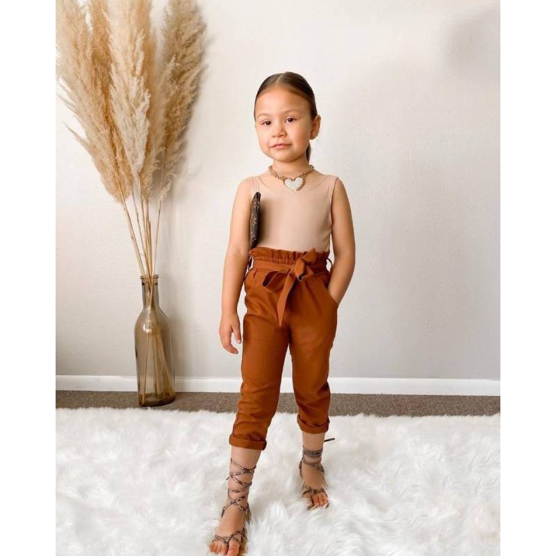 Conyson hot sale Fashion boutique Summer Baby Girls sleeveless Outfit two pieces tank top Suit Cotton kids Girl Clothing Sets