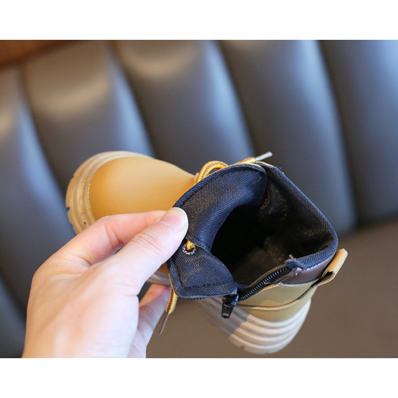 Conyson rts hot sale winter Korean fashion design child Non-slip boot kid boy girl Outdoor snow walking warm Martin boot shoes