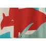 Conyson 2023 Wholesale Hot Sale Friendly Skin Cute print dinosaur Boys Boutique Clothing Kids 100% Organic Cotton Stripe shirts