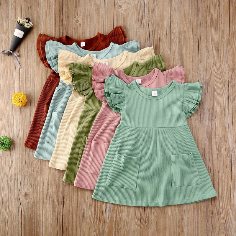 New Style Children's Summer Dress Clothing Girl Casual Daily Skirt Dress Girl Summer Clothes