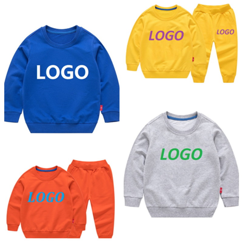 Hot sale Custom Made Outdoor Wholesale toddler jogger sets cotton long sleeve Baby Clothes Kids Tracksuits Sweatsuit Sets