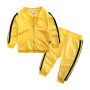 Conyson Custom Made Outdoor New Autumn Long Sleeve Zipper Tracksuits Sweatsuit Kids Sweater Suit Children's Two-piece Set