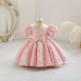 Conyson New Design Bale Thrift Summer Evening Dress Flowers Bubble Sleeves With Cute Princess Dresses Luxury Fluffy dress