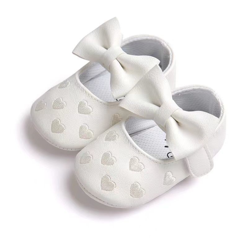 Conyson Wholesale 2023 Cute Summer Infant Heart Pattern Custom Non Slip New Baby Walking Shoes Rubber Toddler Girls Casual Shoes
