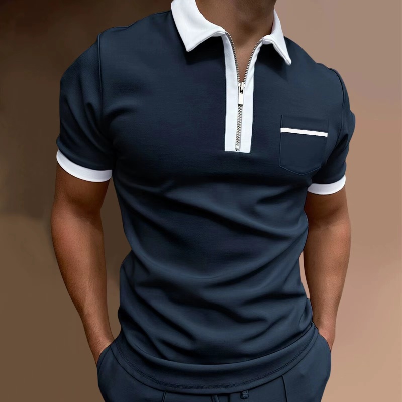 Conyson Wholesale Hot Selling Competitive Price Pure Color Short Sleeve Fashion Custom Logo Men's Fashion Polo Golf Shirts