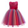 Girl Sequin Tutu Girl Performance Party Princess Dress Gauze Wedding Dress Flower Baby Girl Dress