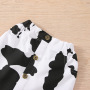 Conyson korean fashion Baby kid Girl summer cow printing skirt sleeveless cool clothes COTTON casual children wear clothing sets