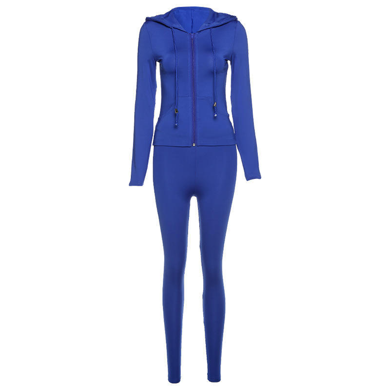 Fall 2022 Women Clothes Custom Logo 2 Piece Women Jacket Sweatsuit Set Tracksuit Sweatsuit Joggers Pants Two Piece Pants Set