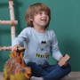 Conyson Wholesale New Designer Animal Print Children Sleepwear Winter Unisex Long Pants Kids Pajamas Set