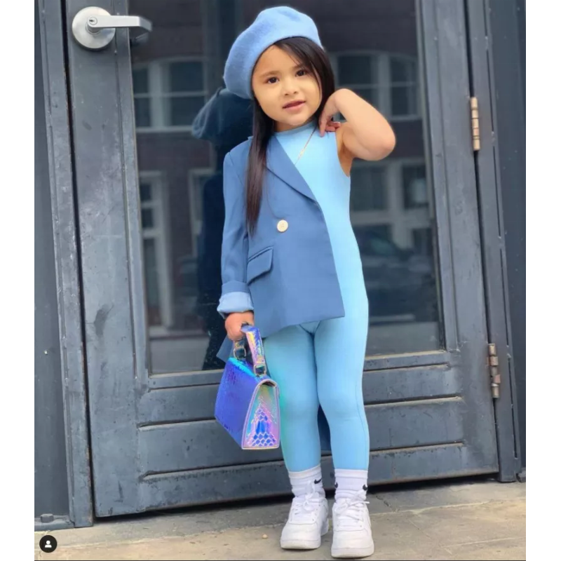 Conyson New Hot Fashion Kids Clothes Boutique Summer Bodysuits Kids Casual Custom Baby Girls Sleeveless One Piece Solid Jumpsuit