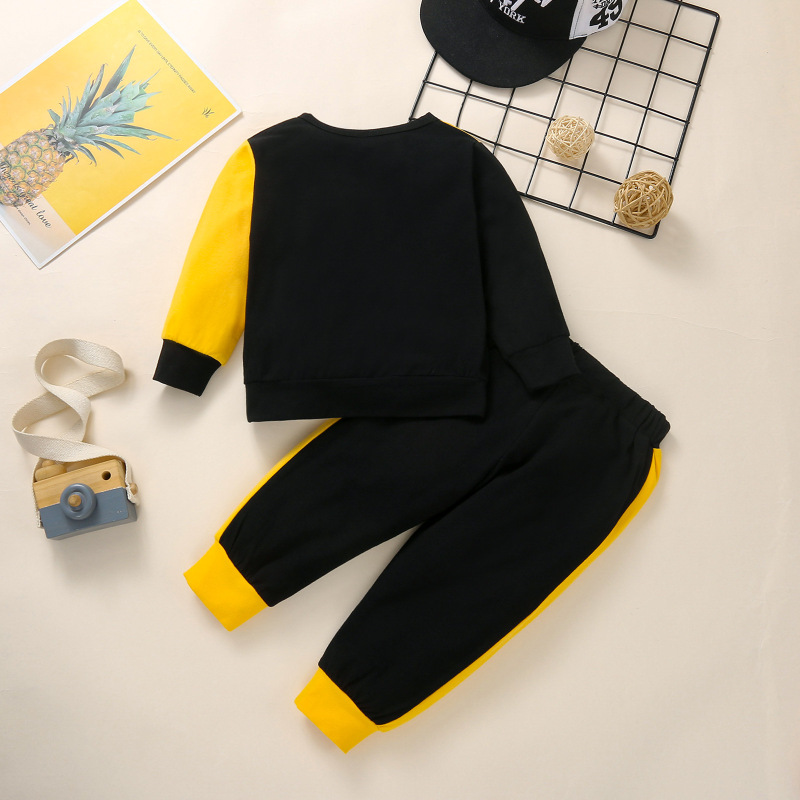 Conyson Winter Newborn Baby Boy Clothing Sets Long Sleeve Printing Sweater Casual Jogger Pants Two Piece Toddler Boys Suits