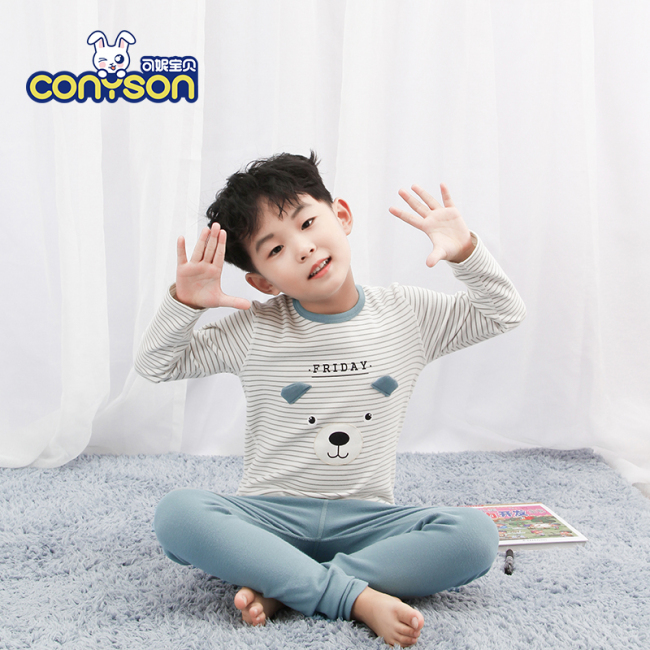 2019 winter kids cartoon pajamas sleepwear  for children Kids unisex pajamas set  AL10986