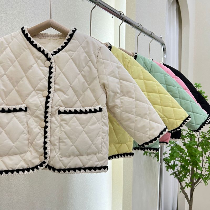 Conyson Hot Sale korea fashion boutique fall kids girls designers kid solid clothes PU leather winter clothing wholesale jacket