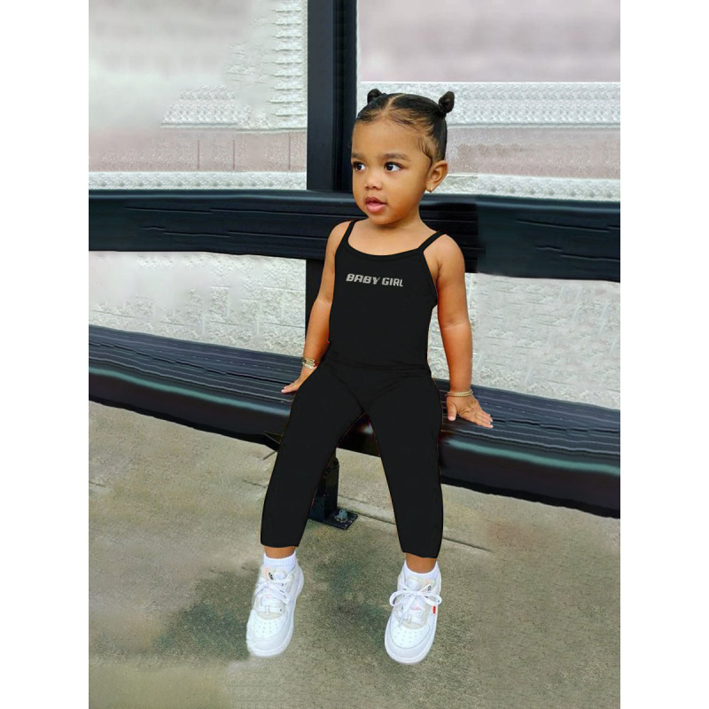 Conyson Summer Kids Clothing Set Toddler Girl Clothes Kids Jumpsuit Tank Top Toddler Girls Jumpsuits