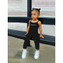 Conyson Summer Kids Clothing Set Toddler Girl Clothes Kids Jumpsuit Tank Top Toddler Girls Jumpsuits