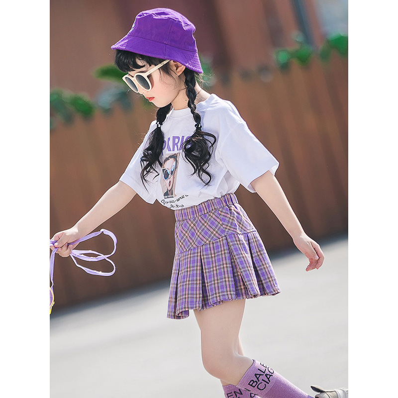 Baby Girls Summer Suit New Children Girl Short Two-piece Hot New Style Kids Fashion Summer Short Sleeve Printed Dress Set Girls