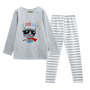 High Quality Knitted Breathable Anti-Static Cartoon Custom Cotton Two Piece Pajama Set