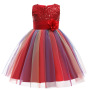 Girl Sequin Tutu Girl Performance Party Princess Dress Gauze Wedding Dress Flower Baby Girl Dress