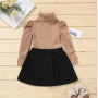 Conyson Casual Two Piece Outfit autumn Baby clothes Set Girls long Sleeve Cotton baby Kids Printed Shorts Two-piece clothing Set