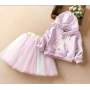 New Style Summer Cute Kids Dress Ruffle Short Sleeve Kids Clothes Girls Dresses Girl Birthday Party Dress