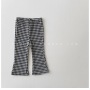 Conyson Toddler Kid Baby Girls Solid Fashion Cotton Split Boot Cut Pant Elegant Streetwear Cute Trousers Infant Flares Pants