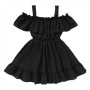 Hot sale Summer 1-6 year kid girl birthday children sweet clothes infant toddler short sleeve ruffle baby princess party dress