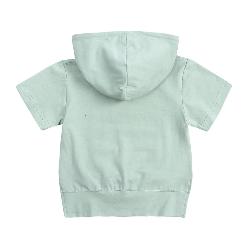 Conyson Kids Baby Boy Clothes Custom Logo Short sleeves hoodies Two Piece Biker Outfits Toddler Girls Boutique Clothing Sets