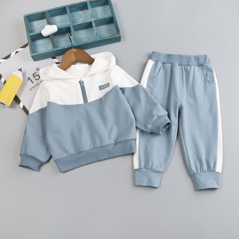 New Boy Baby Boys Sports Tracksuits Clothing Sets Casual Hooded Suit
