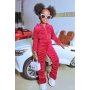 Conyson Latest Spring Velvet New Design Stacking Pants Outfit Kids Girl Autumn Two Piece Set Kids Hoodies Kids Fall Clothing Set