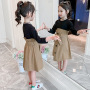 Manufacturers Selling Fashionable Autumn Models Casual Girls Long Sleeve Dresses 2 Piece Suits
